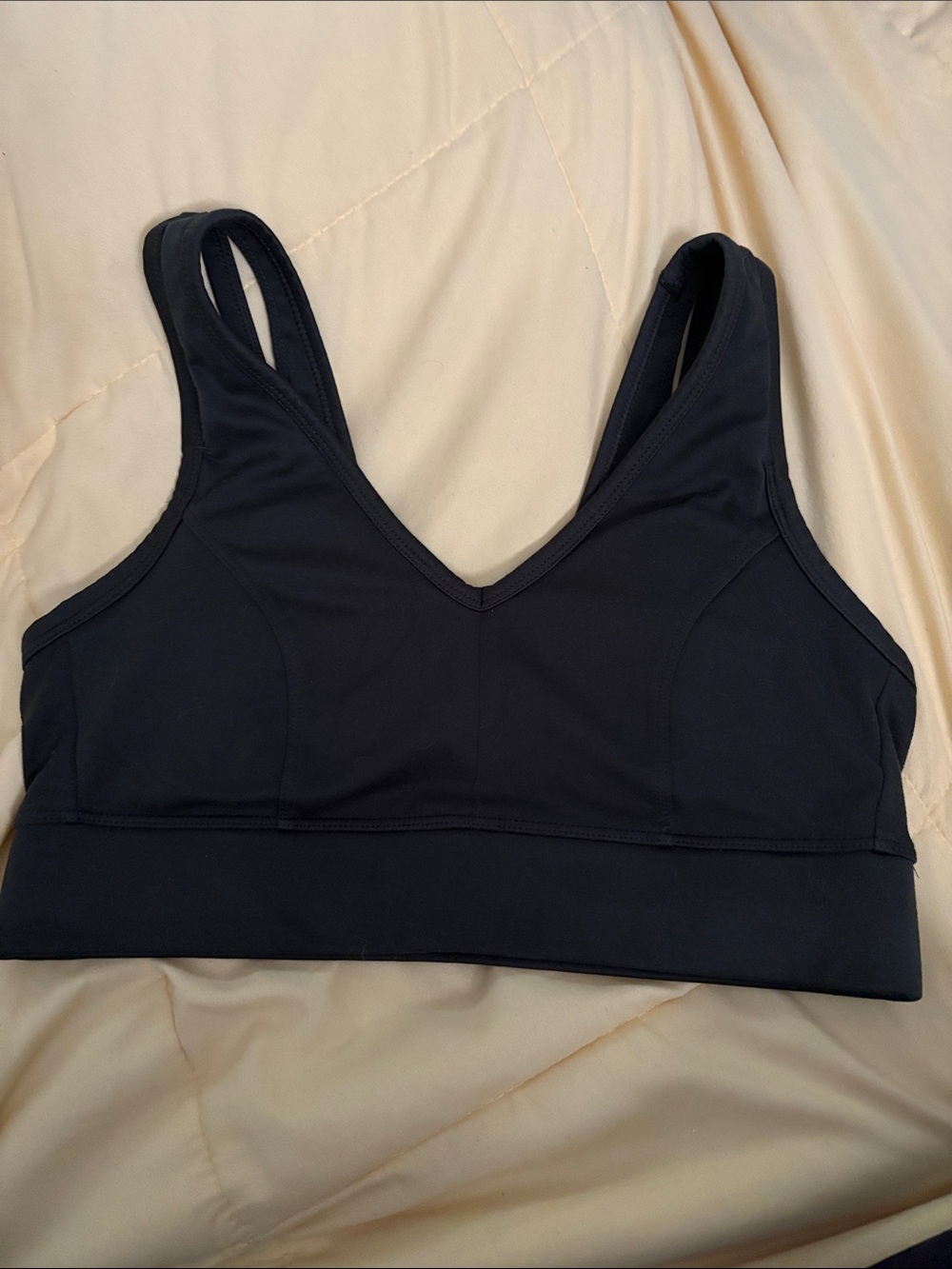 all in motion olive green V-Neck Sports Bralette